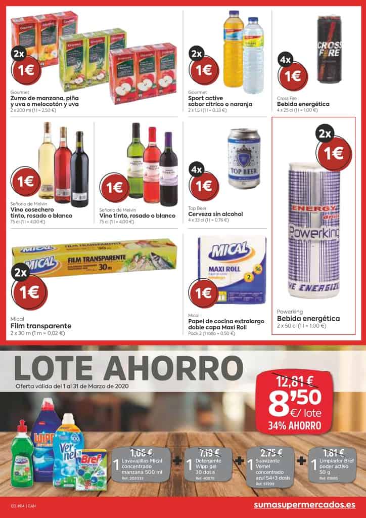 La cadena de supermercados SUMA en La Gomera oferta decenas de artículos  desde 1 euro - Gomeranoticias